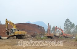 我县依法拆除黄姚镇新寨村福兴砖厂