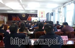 我县组织收听收看全区禁毒严打整治专项行动电视电话会