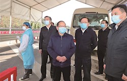 鹿心社深入一线检查指导新型冠状病毒感染的肺炎疫情防控工作时强调