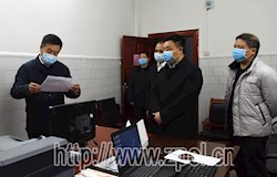 市领导到我县检查指导新型冠状病毒感染的肺炎疫情防控工作
