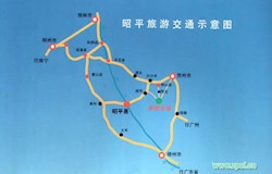 昭平旅游交通示意图