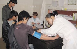 北陀镇2011年冬季征兵初检工作顺利开展