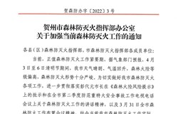贺州市森林防灭火指挥部办公室关于加强当前森林防灭火工作的通知
