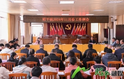 邹红英参加昭平镇11月份工作例会