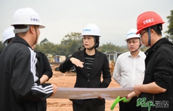 邹红英督导调研重点项目建设推进情况
