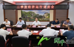 昭平县召开二季度经济运行调度会