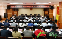 昭平县“十五五”规划编制征求人大代表意见座谈会召开