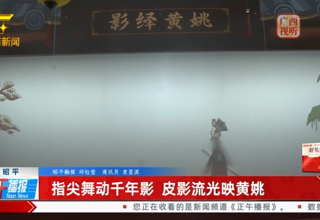 广西广播电视台播出 昭平：指尖舞动千年影 皮影流光映黄姚