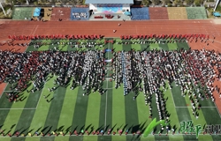 昭平四中第四十二届校运会燃情开幕