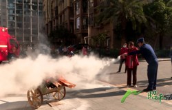 昭平县开展高层建筑住宅小区消防演练