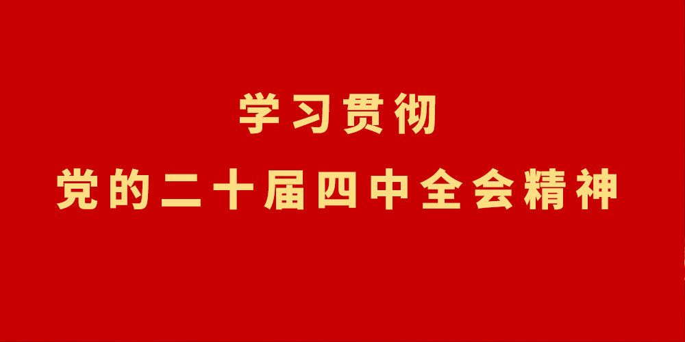 学习贯彻党的二十届四中全会精神